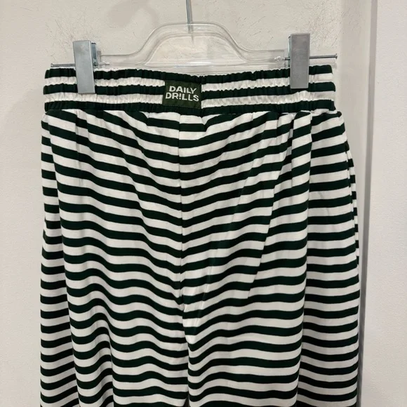 Daily Drills Black and White Striped Track Pants - Picture 4 of 4